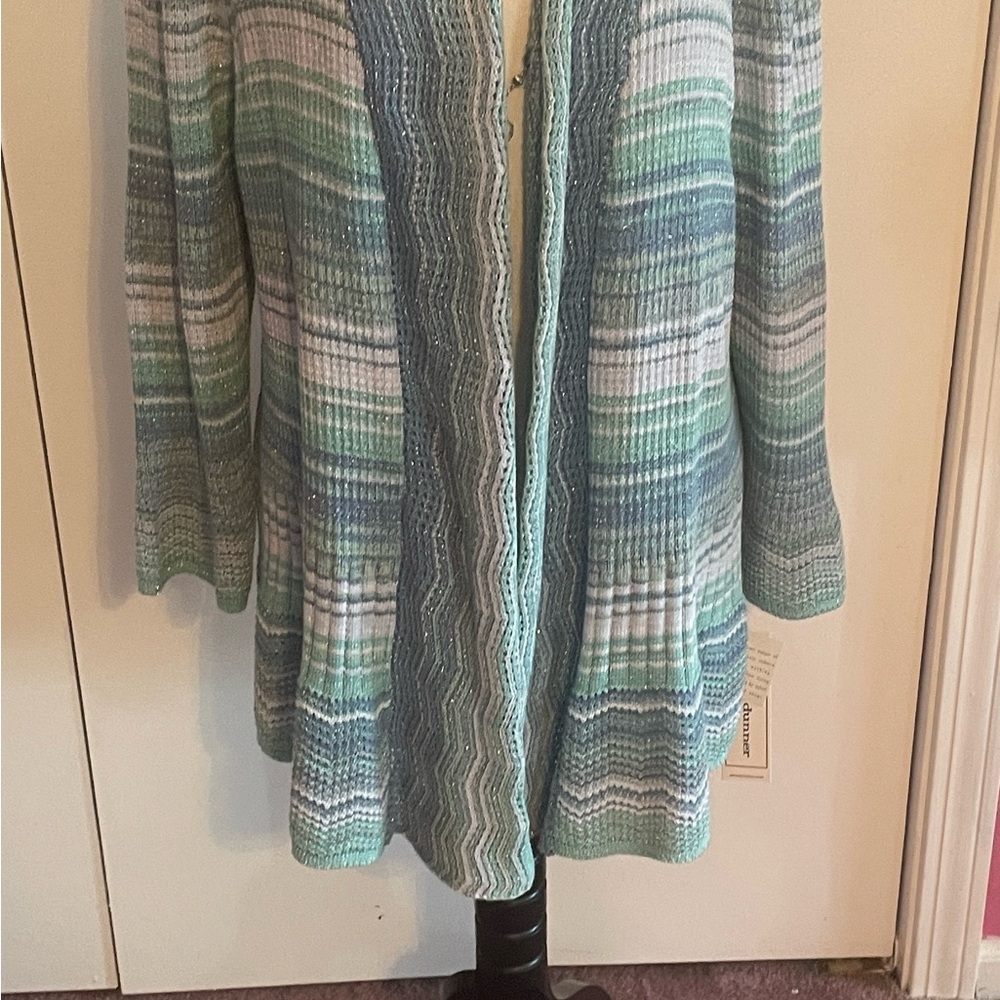 Alfred Dunner Multicolor Striped Cardigan - Picture 4 of 8
